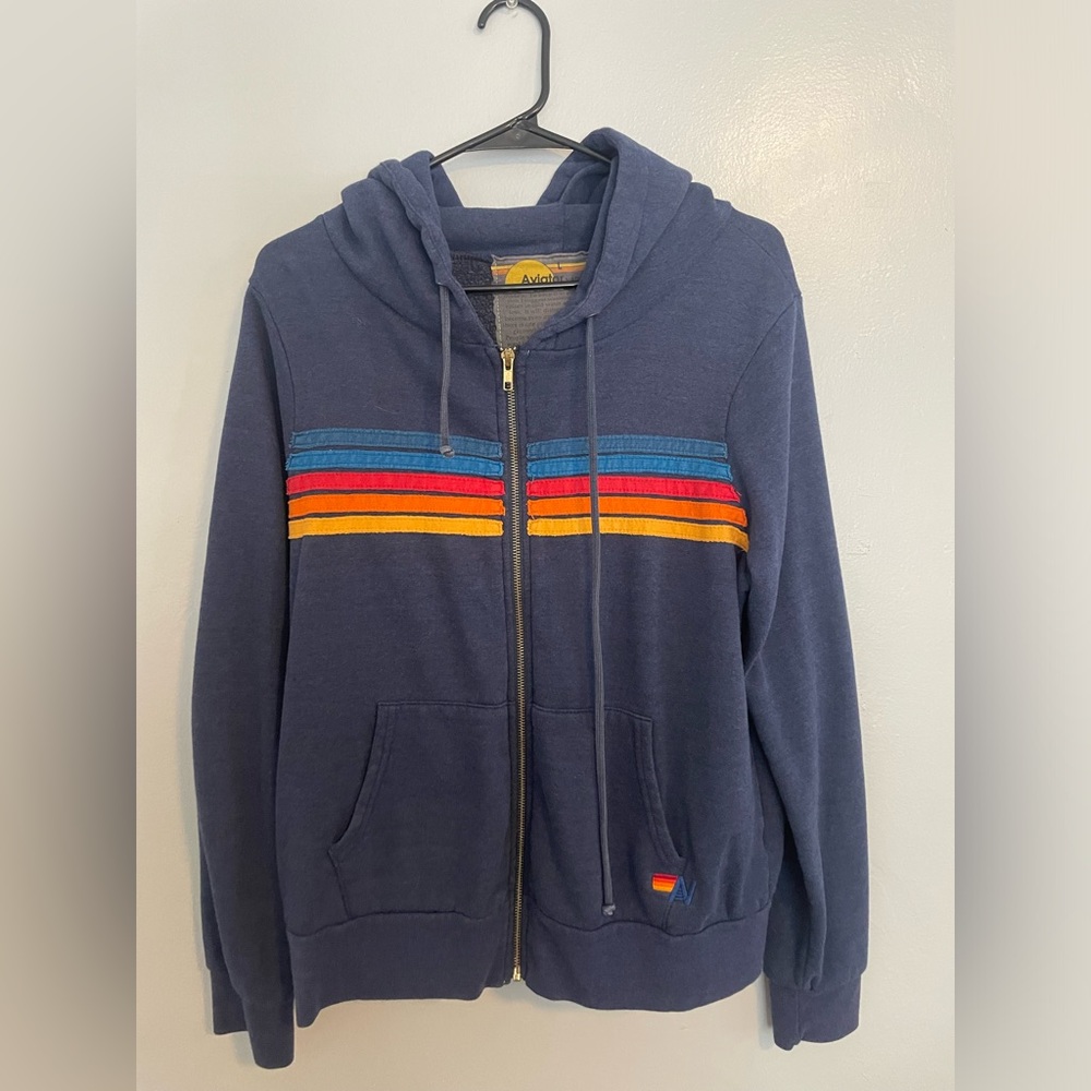 Striped aviator nation jacket